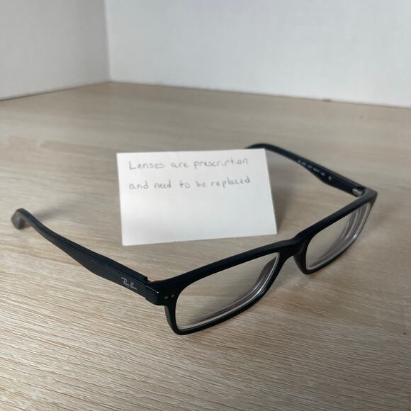 Ray-Ban RB5277 2077 Eyeglasses Black READ Rectangular Full Rim Frames 54-17-140 - Picture 1 of 10